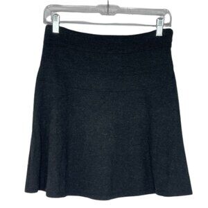 Athleta black ribbed print mini skirt athleisure tennis activewear size 4